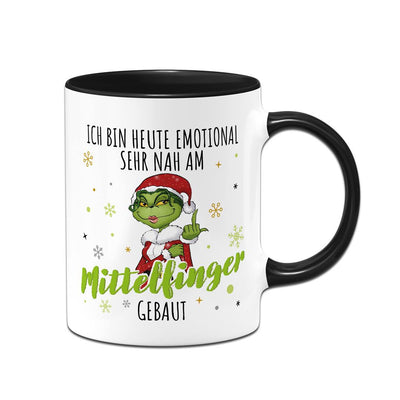 Tasse - Miss Grinch - Ich bin heute emotional sehr nah am Mittelfinger gebaut