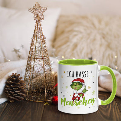 Tasse - Miss Grinch - Ich hasse Menschen (Mittelfinger)