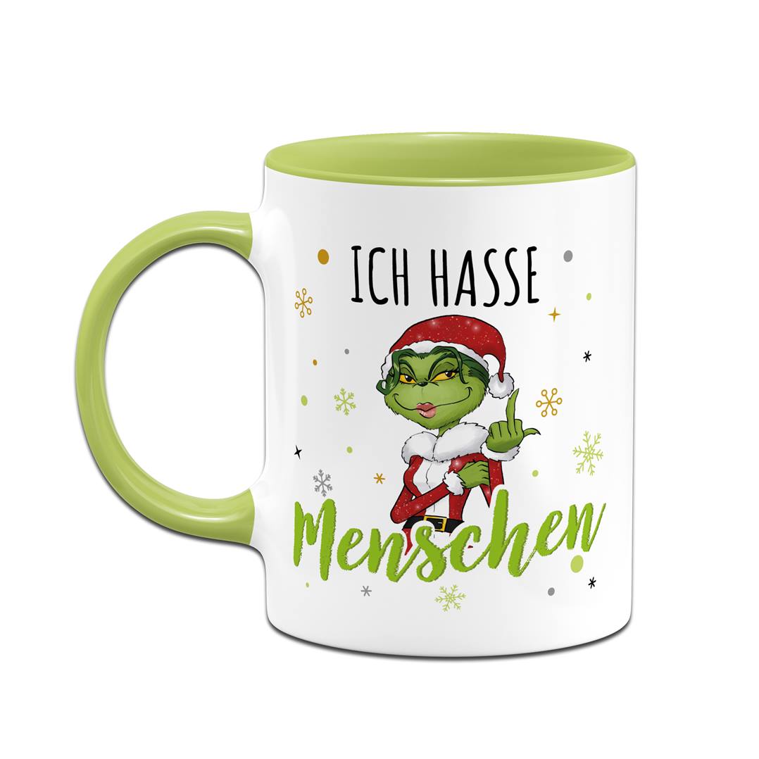 Tasse - Miss Grinch - Ich hasse Menschen (Mittelfinger)