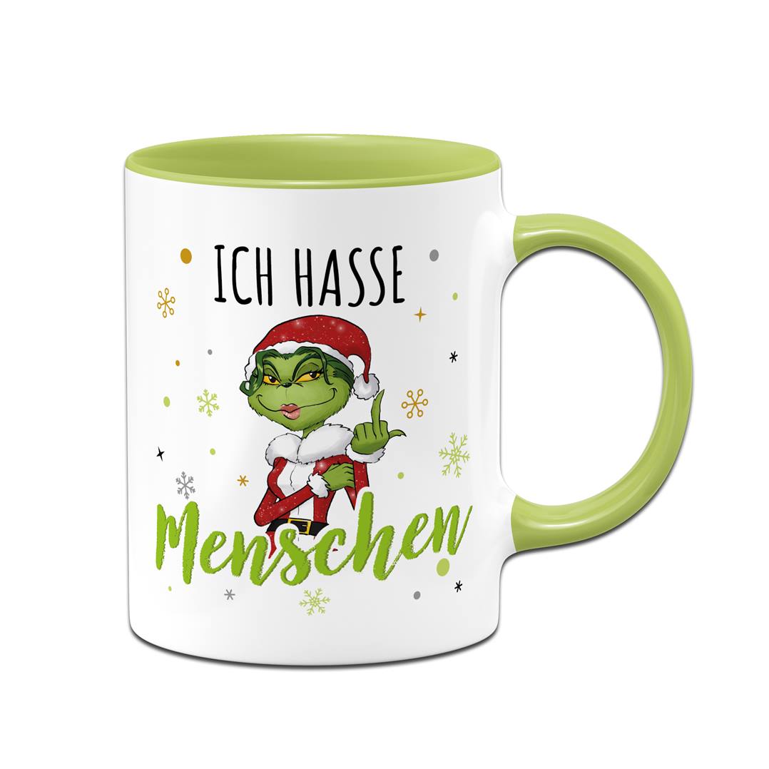 Tasse - Miss Grinch - Ich hasse Menschen (Mittelfinger)