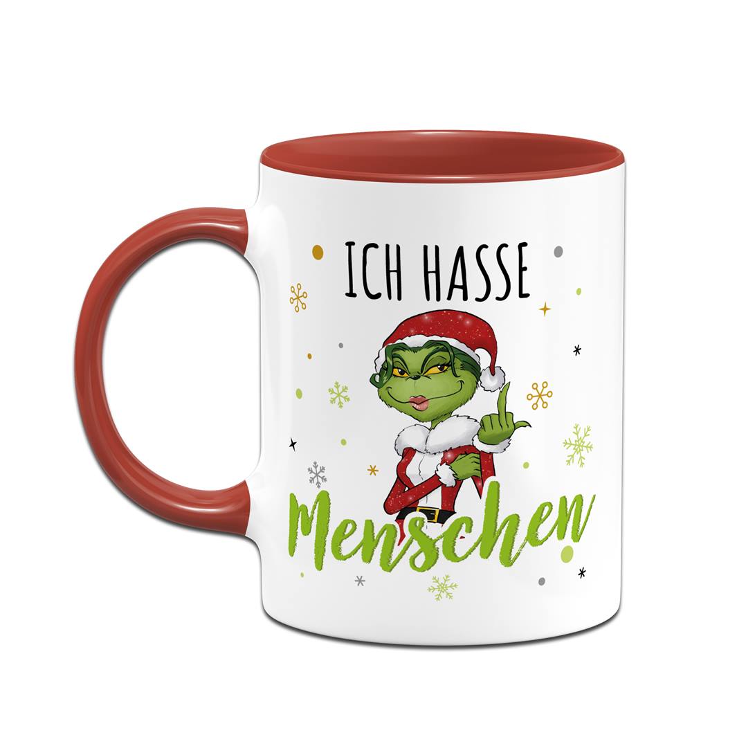 Tasse - Miss Grinch - Ich hasse Menschen (Mittelfinger)