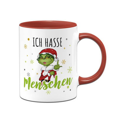 Tasse - Miss Grinch - Ich hasse Menschen (Mittelfinger)