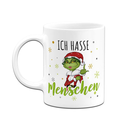 Tasse - Miss Grinch - Ich hasse Menschen (Mittelfinger)