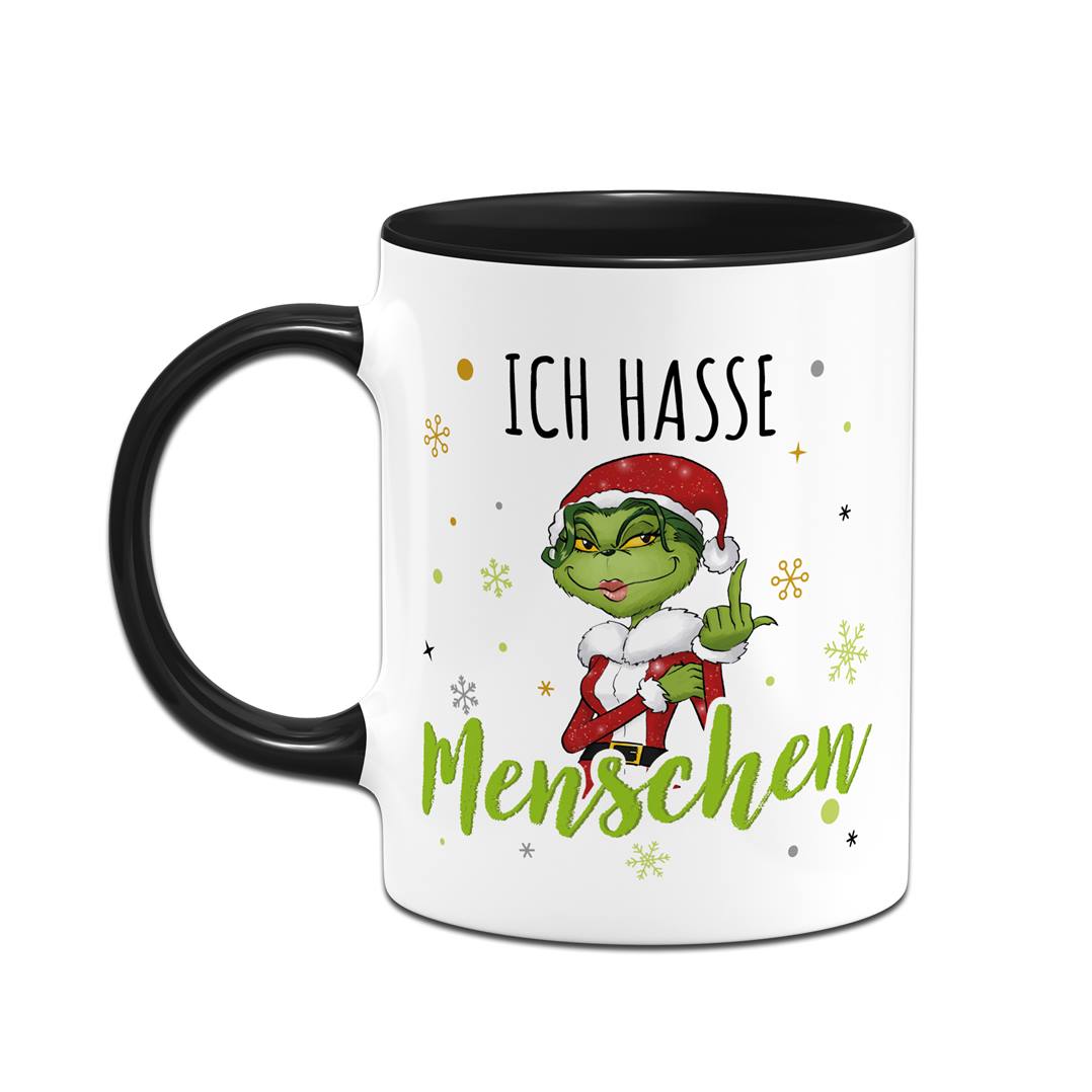 Tasse - Miss Grinch - Ich hasse Menschen (Mittelfinger)