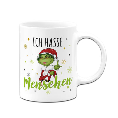 Tasse - Miss Grinch - Ich hasse Menschen (Mittelfinger)