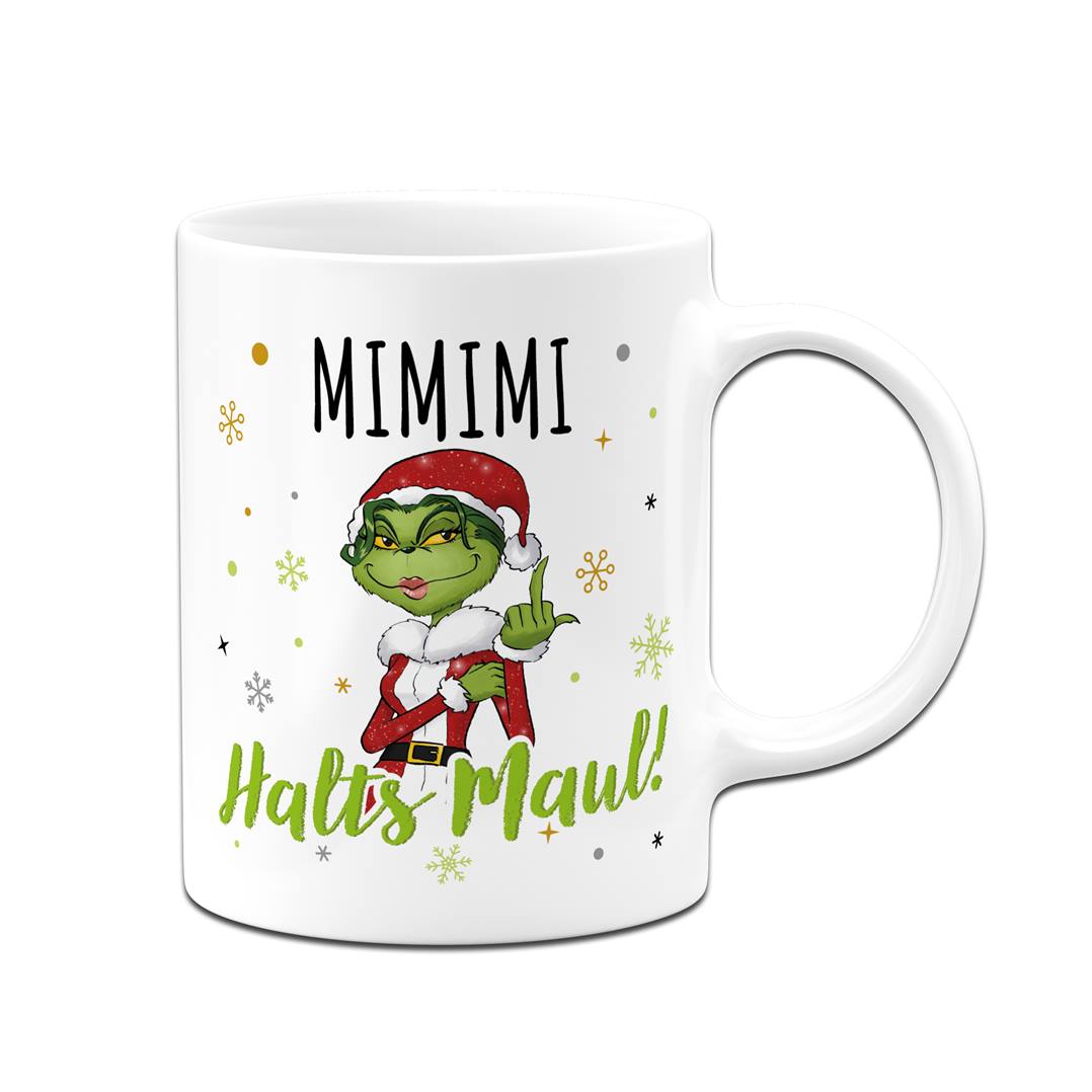 Tasse - Miss Grinch - Mimimi Halts Maul! (Mittelfinger)