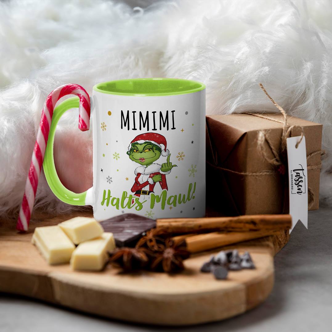 Tasse - Miss Grinch - Mimimi Halts Maul! (Mittelfinger)