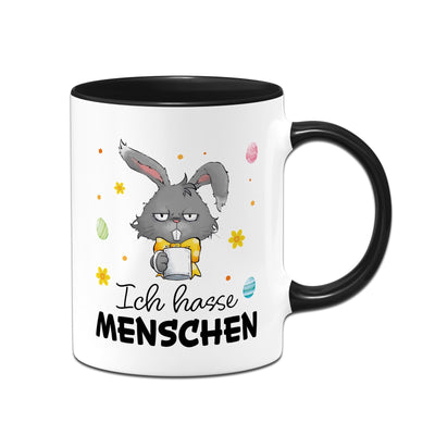 Hasen Tasse - Ich hasse Menschen - Grummelhase