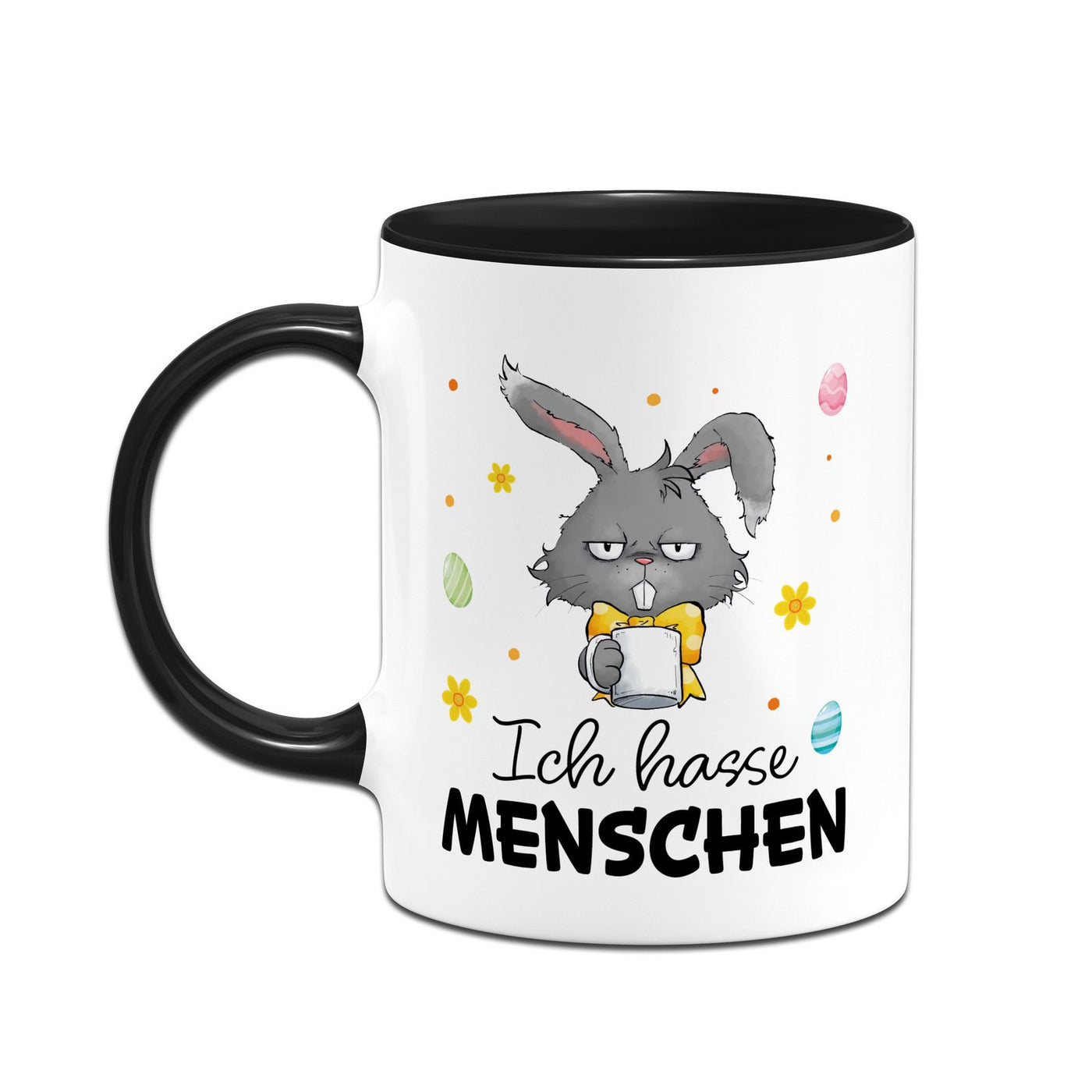 Hasen Tasse - Ich hasse Menschen - Grummelhase