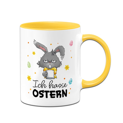 Hasen Tasse - Ich hasse Ostern - Grummelhase