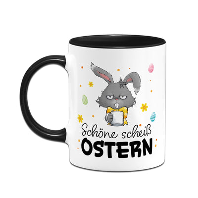 Hasen Tasse - Schöne scheiß Ostern - Grummelhase