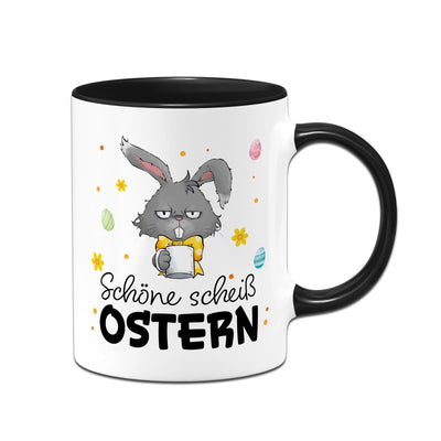 Hasen Tasse - Schöne scheiß Ostern - Grummelhase