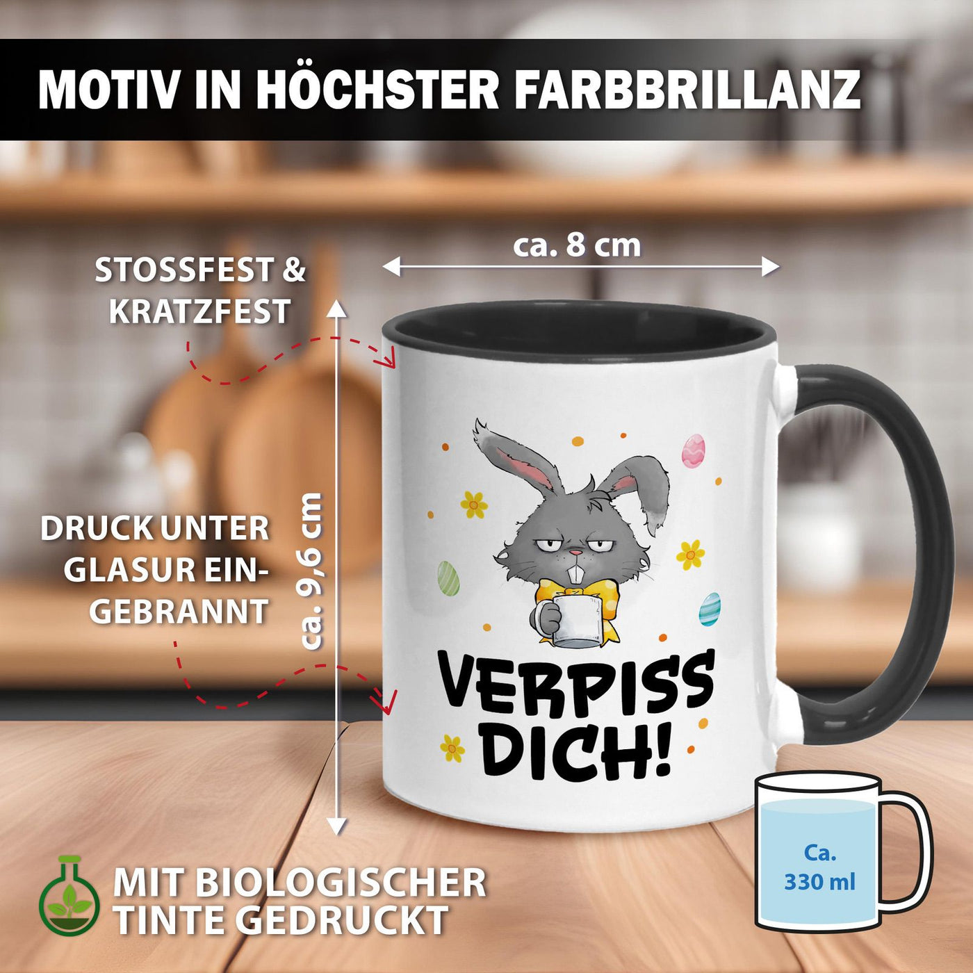 Hasen Tasse - Verpiss Dich! - Grummelhase