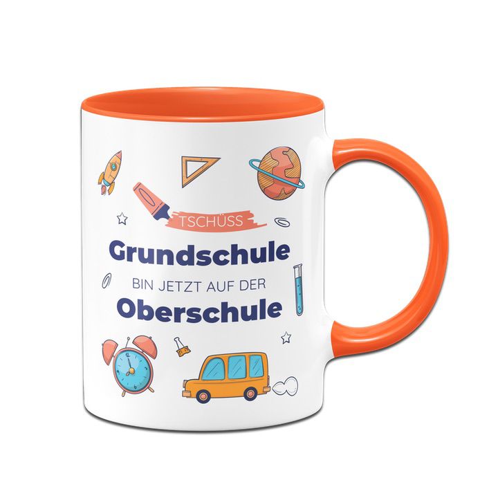 Tasse Schulwechsel - Tschüss Grundschule - Bin jetzt auf der Oberschule