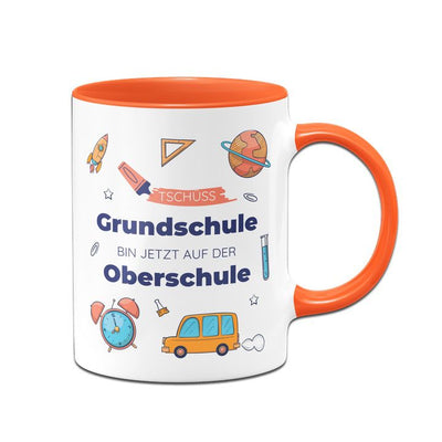 Tasse Schulwechsel - Tschüss Grundschule - Bin jetzt auf der Oberschule