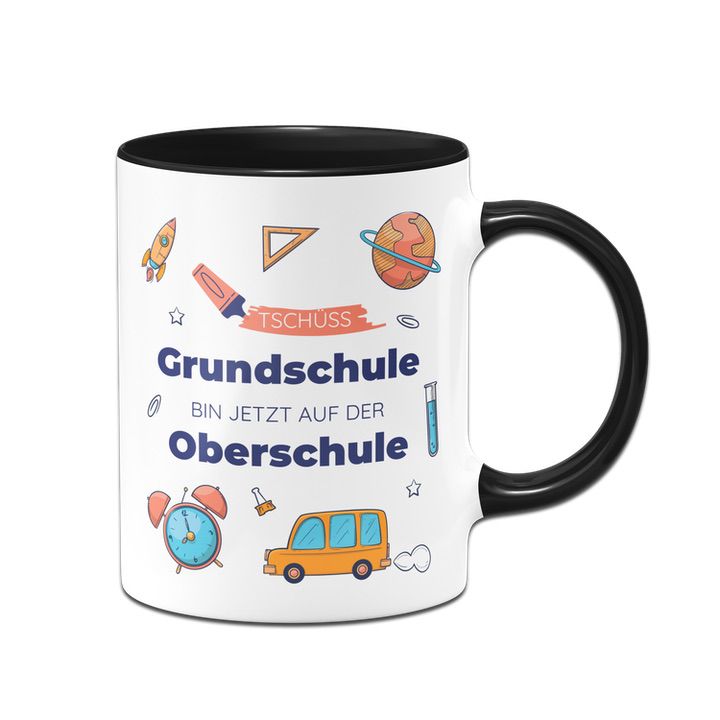 Tasse Schulwechsel - Tschüss Grundschule - Bin jetzt auf der Oberschule