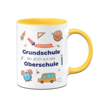 Tasse Schulwechsel - Tschüss Grundschule - Bin jetzt auf der Oberschule