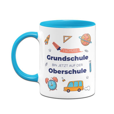 Tasse Schulwechsel - Tschüss Grundschule - Bin jetzt auf der Oberschule