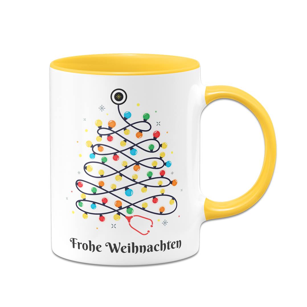 Tasse - Stethoskop Weihnachtsbaum - Frohe Weihnachten