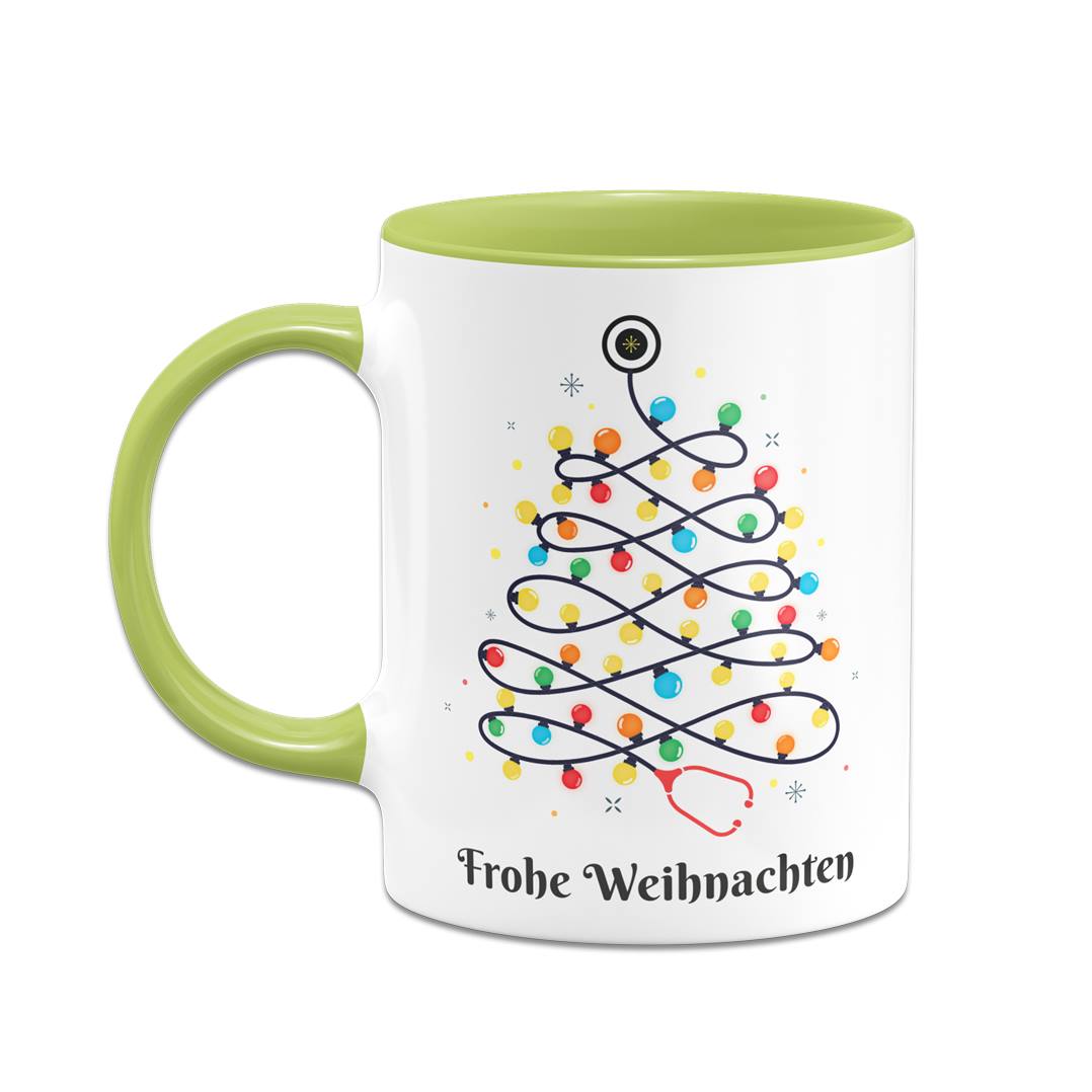 Tasse - Stethoskop Weihnachtsbaum - Frohe Weihnachten