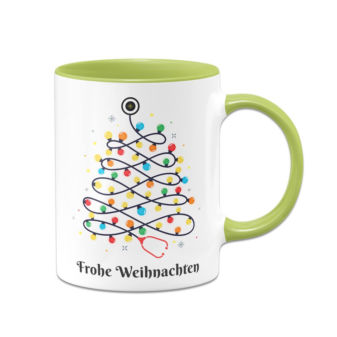 Tasse - Stethoskop Weihnachtsbaum - Frohe Weihnachten