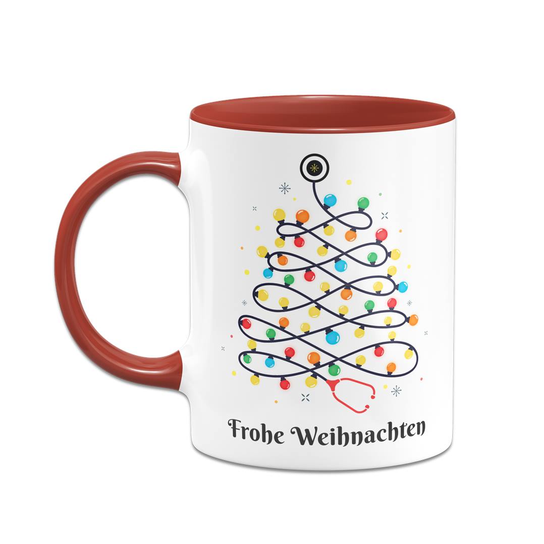 Tasse - Stethoskop Weihnachtsbaum - Frohe Weihnachten