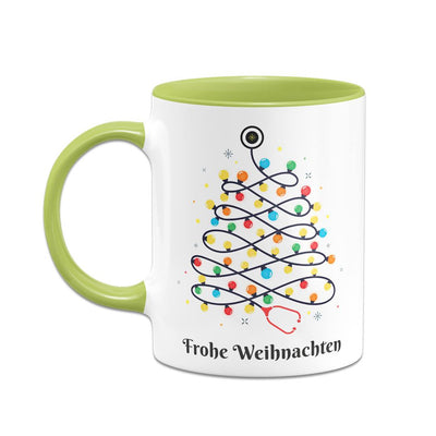 Tasse - Stethoskop Weihnachtsbaum - Frohe Weihnachten