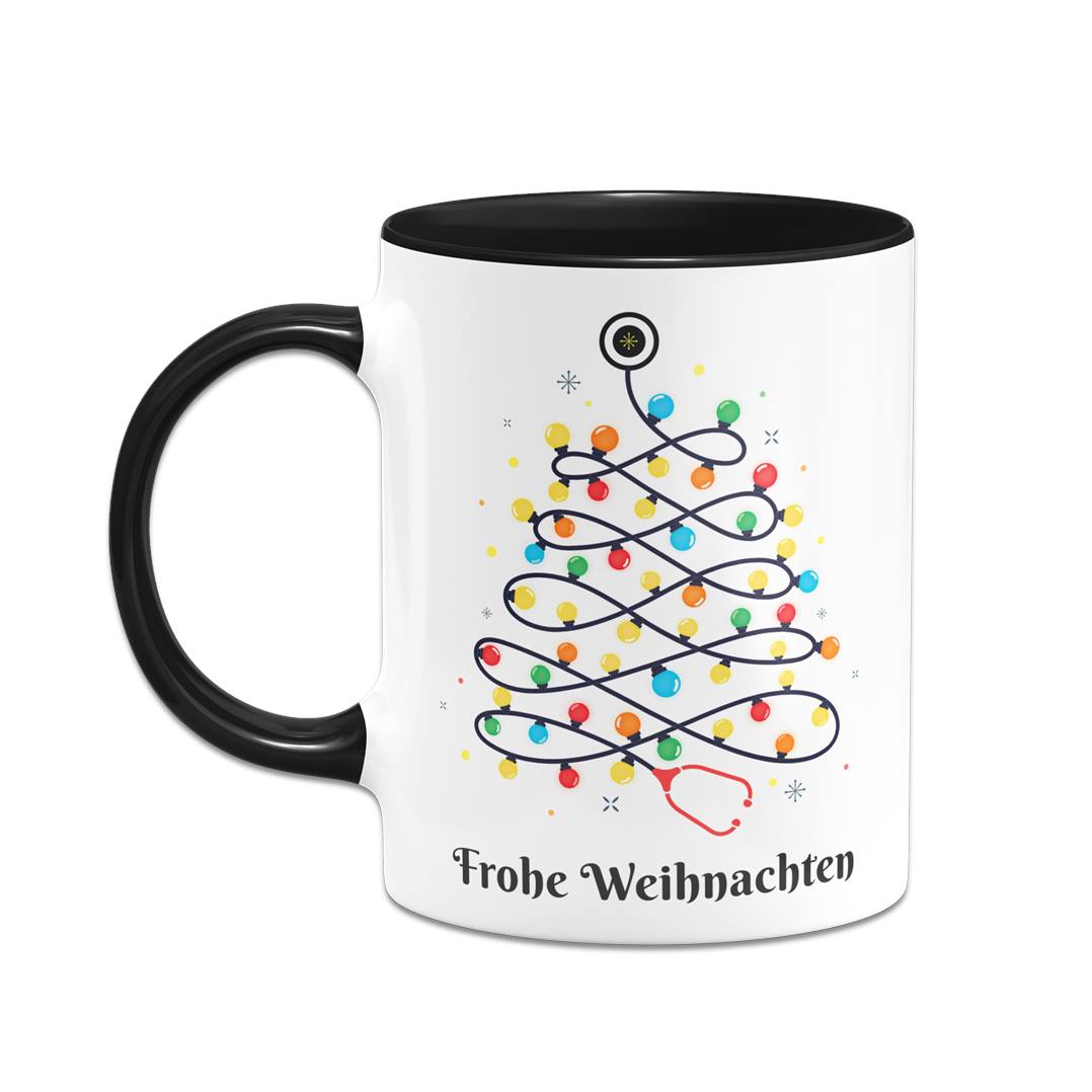 Tasse - Stethoskop Weihnachtsbaum - Frohe Weihnachten