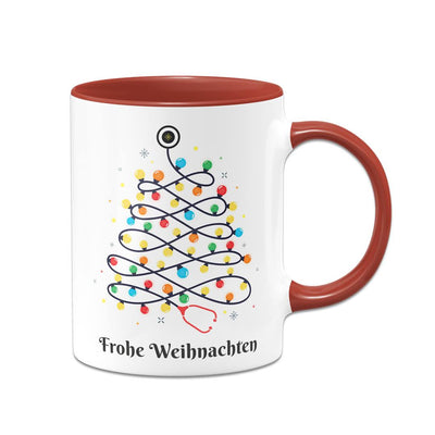 Tasse - Stethoskop Weihnachtsbaum - Frohe Weihnachten