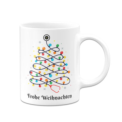 Tasse - Stethoskop Weihnachtsbaum - Frohe Weihnachten