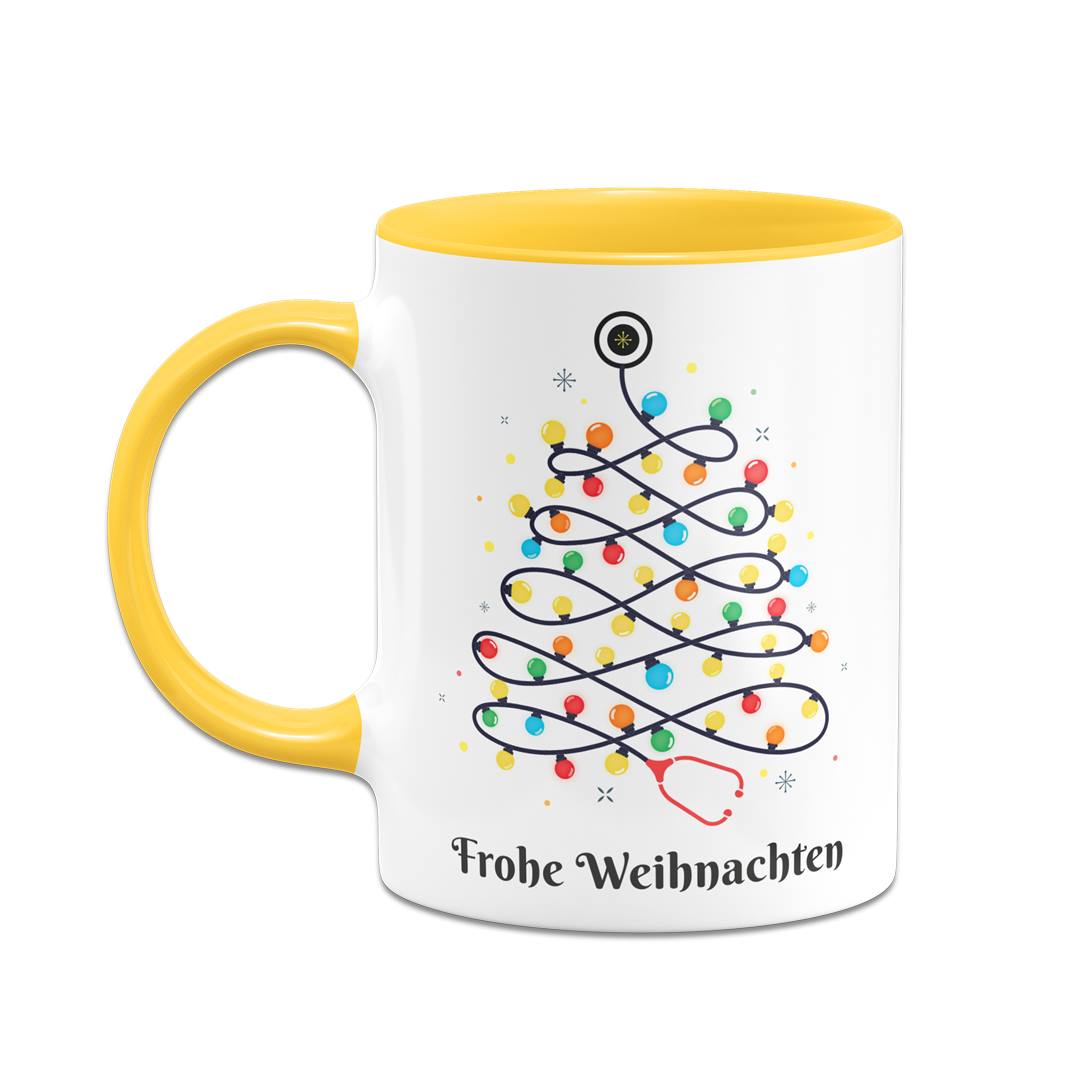 Tasse - Stethoskop Weihnachtsbaum - Frohe Weihnachten