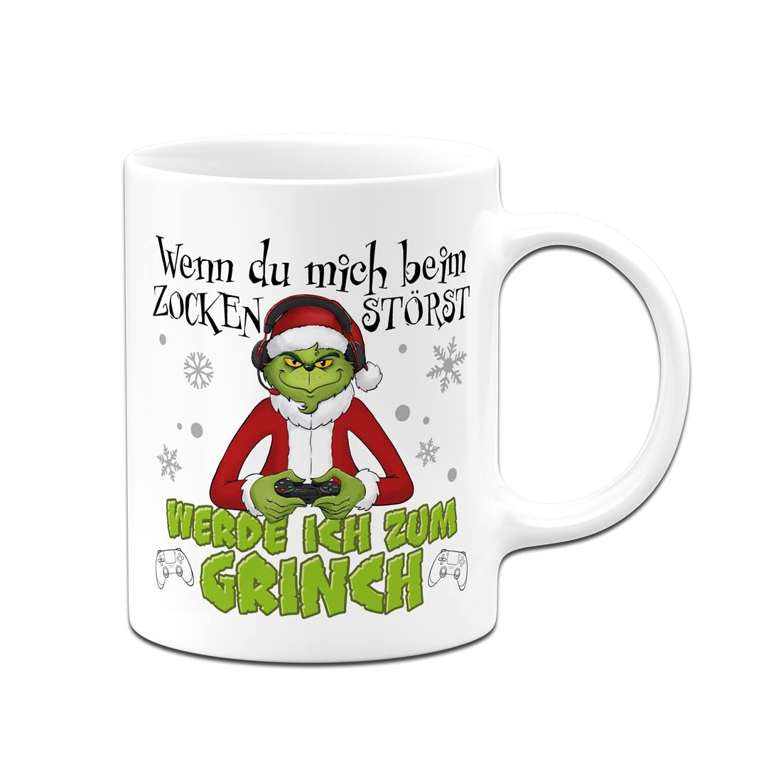 Tasse - Wenn Du mich beim Zocken störst, werde ich zum Grinch