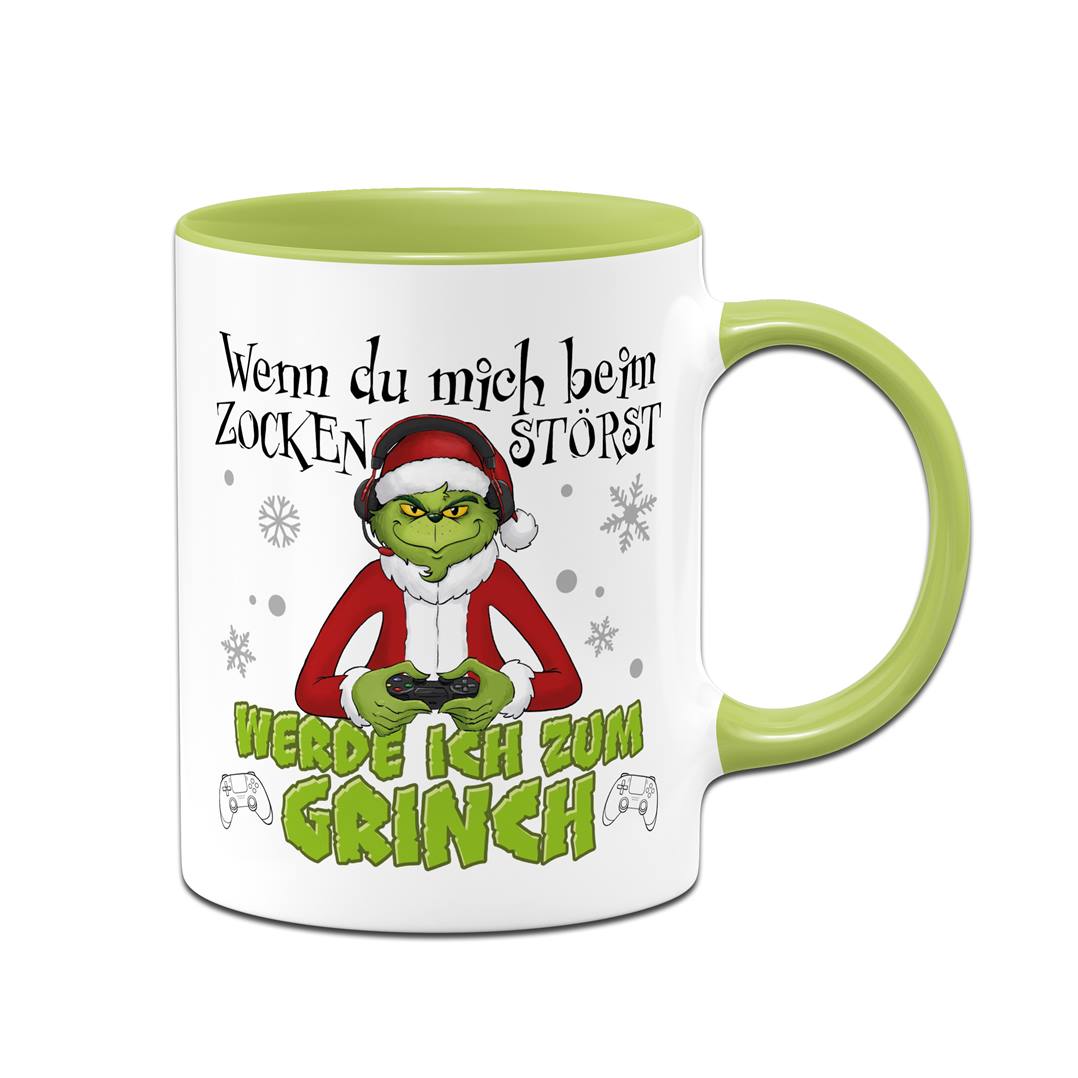 Tasse - Wenn Du mich beim Zocken störst, werde ich zum Grinch