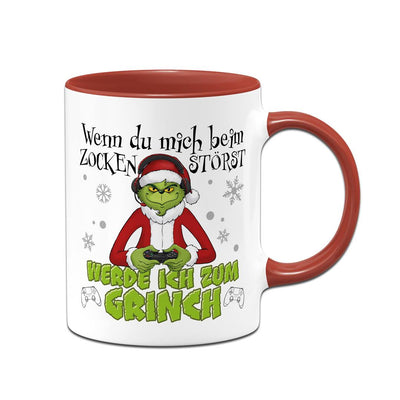 Tasse - Wenn Du mich beim Zocken störst, werde ich zum Grinch