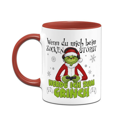 Tasse - Wenn Du mich beim Zocken störst, werde ich zum Grinch