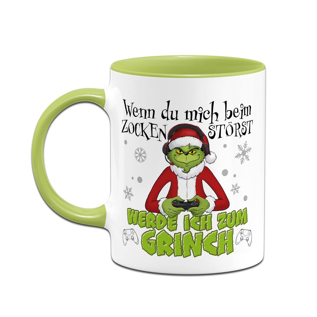 Tasse - Wenn Du mich beim Zocken störst, werde ich zum Grinch