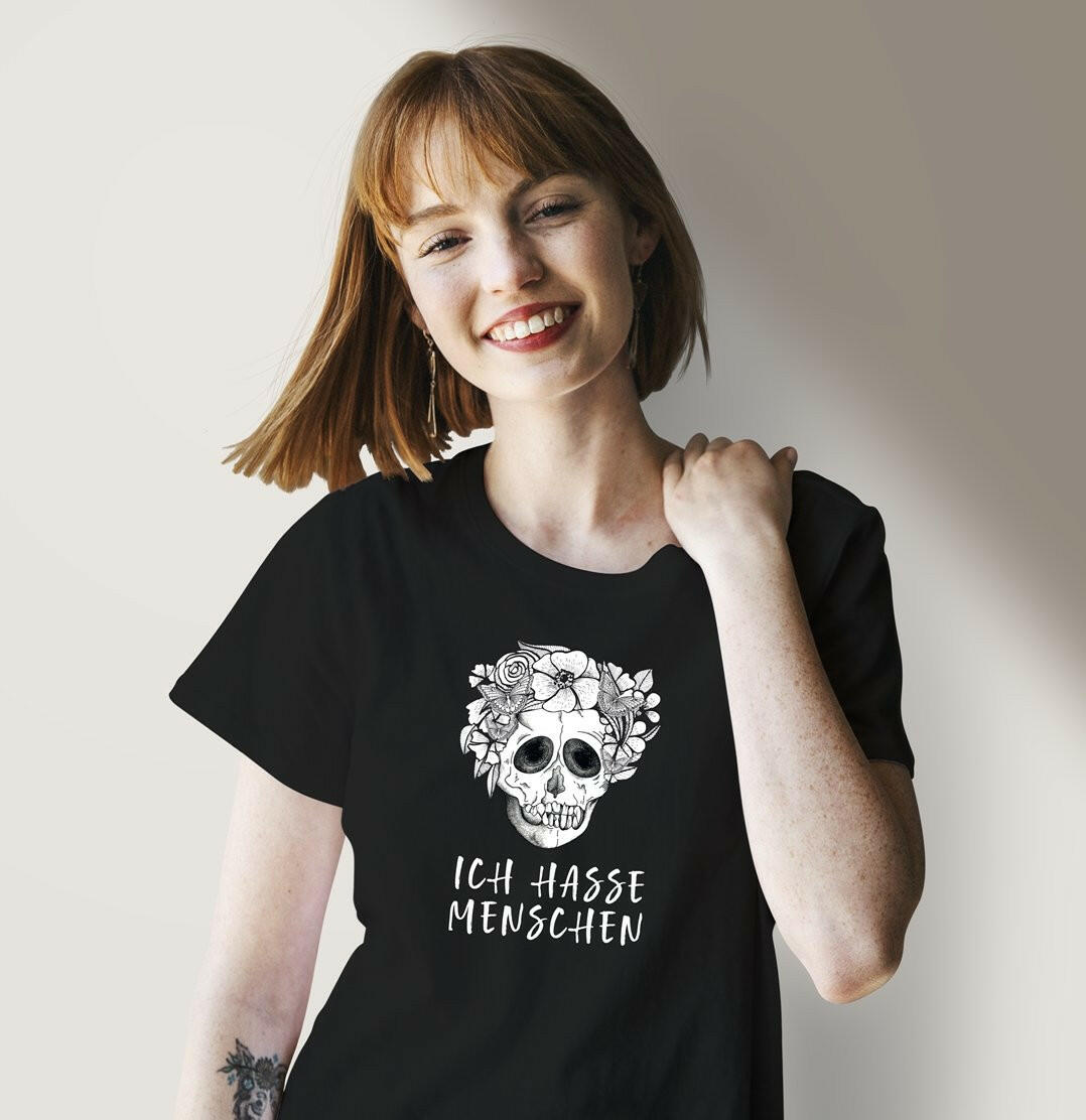 Damen-T-Shirt mit Totenkopf